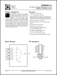 Click here to download ICS85357AG-11 Datasheet