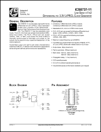 Click here to download ICS8737AG-11 Datasheet