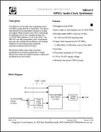 Click here to download MK1413 Datasheet