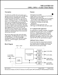 Click here to download MK1420S Datasheet