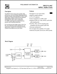 Click here to download MK2731-04STR Datasheet