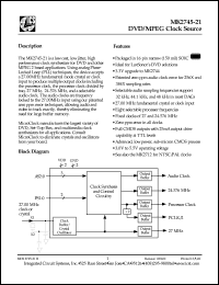 Click here to download MK2745-21S Datasheet