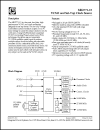 Click here to download MK2771-15RTR Datasheet