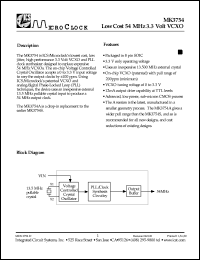 Click here to download MK3754S Datasheet