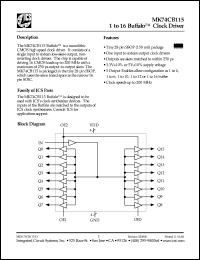 Click here to download MK74CB115RTR Datasheet