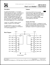Click here to download MK74CB218R Datasheet