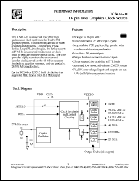 Click here to download ICS614M-01 Datasheet