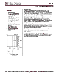 Click here to download ADC87 Datasheet