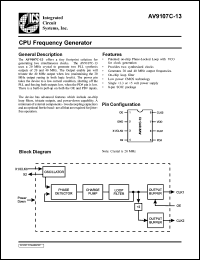 Click here to download AV9107C-13CS08 Datasheet