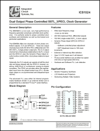 Click here to download ICS1524MT Datasheet