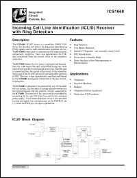 Click here to download ICS1660N Datasheet