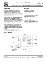 Click here to download ICS270PG Datasheet