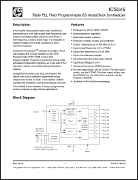 Click here to download ICS345RLF Datasheet