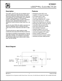 Click here to download ICS501MLF Datasheet