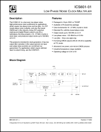 Click here to download ICS601G-01LFT Datasheet