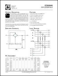 Click here to download ICS83840AHLF Datasheet