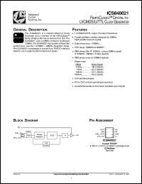 Click here to download ICS840021AG Datasheet