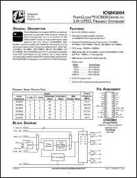 Click here to download ICS843004AG Datasheet