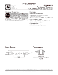 Click here to download ICS843023AGT Datasheet