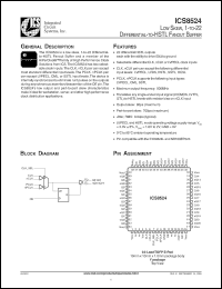 Click here to download ICS8524 Datasheet