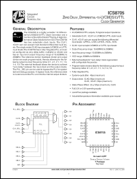 Click here to download ICS8705BYLFT Datasheet