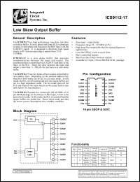 Click here to download ICS9112yM-17-T Datasheet