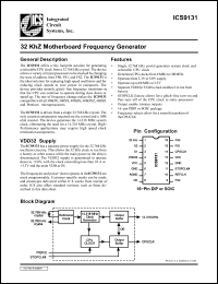 Click here to download ICS9131 Datasheet