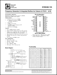 Click here to download ICS9248yF-135-T Datasheet