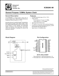 Click here to download ICS9248yF-80-T Datasheet