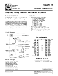 Click here to download ICS9248yF-78 Datasheet