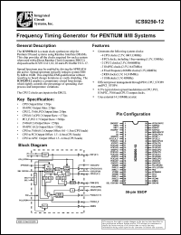 Click here to download ICS9250-12 Datasheet