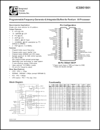 Click here to download ICS951901 Datasheet