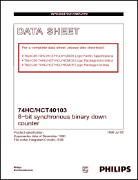 Click here to download 74HC40103N Datasheet