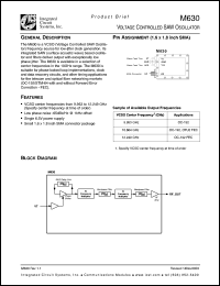 Click here to download M630 Datasheet
