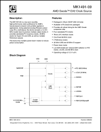 Click here to download MK1491-09FLNTR Datasheet