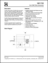 Click here to download MK1709AG Datasheet