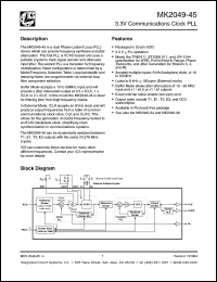Click here to download MK2049-45 Datasheet