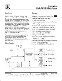 Click here to download MK2745-21 Datasheet