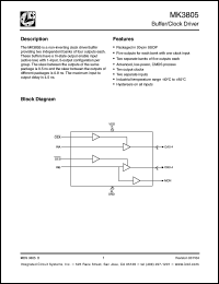 Click here to download MK3805 Datasheet
