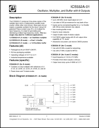 Click here to download ICS552AR-01LF Datasheet