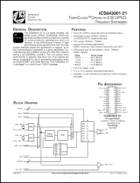 Click here to download ICS843001AG-21LFT Datasheet
