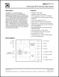 Click here to download MK3771-17RTR Datasheet