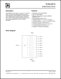 Click here to download ICSLV810FI Datasheet