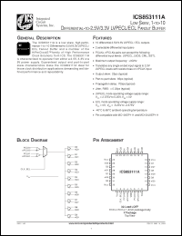 Click here to download ICS853111A Datasheet