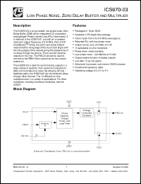 Click here to download ICS670M-03ILFT Datasheet