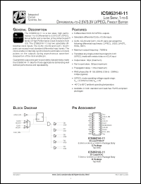 Click here to download ICS85314AMI-11T Datasheet