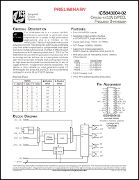 Click here to download ICS843004-02 Datasheet