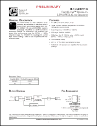 Click here to download ICS843011CGT Datasheet