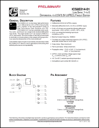 Click here to download ICS85314AG-01T Datasheet