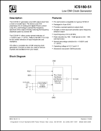 Click here to download ICS180M-51T Datasheet